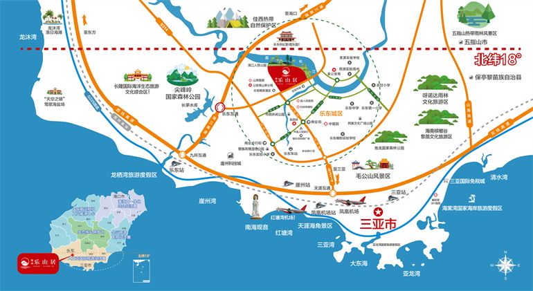 海南乐山居｜百亩滨江公园，打造四重乐养景观体系(图3)