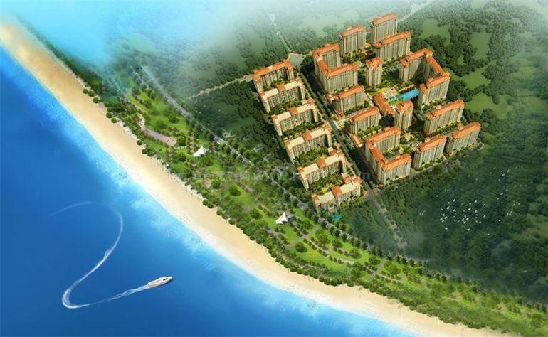 东方碧桂园海逸半岛，纯板式结构，住宅建面约105-143㎡(图2)