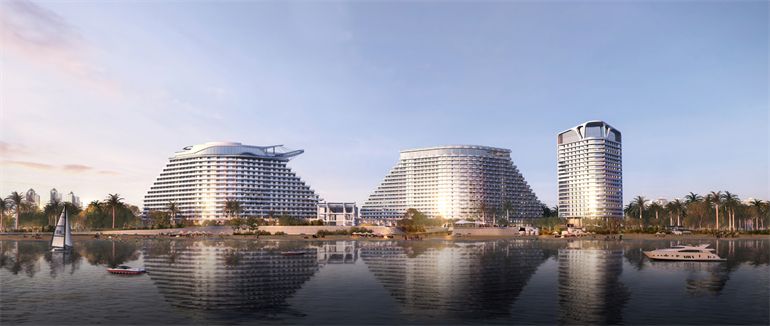 东方海鸥湾,地处北纬18°,步行即可到达海边(图5) 东方海鸥湾,地处北纬18°,步行即可到达海边(图5)