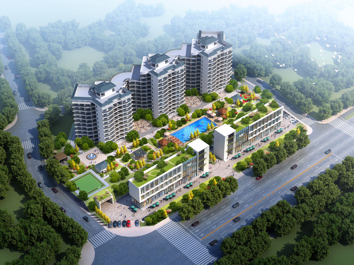 三亚星港一房总价约90-160万/套，在售建面约34-70㎡(图2)
