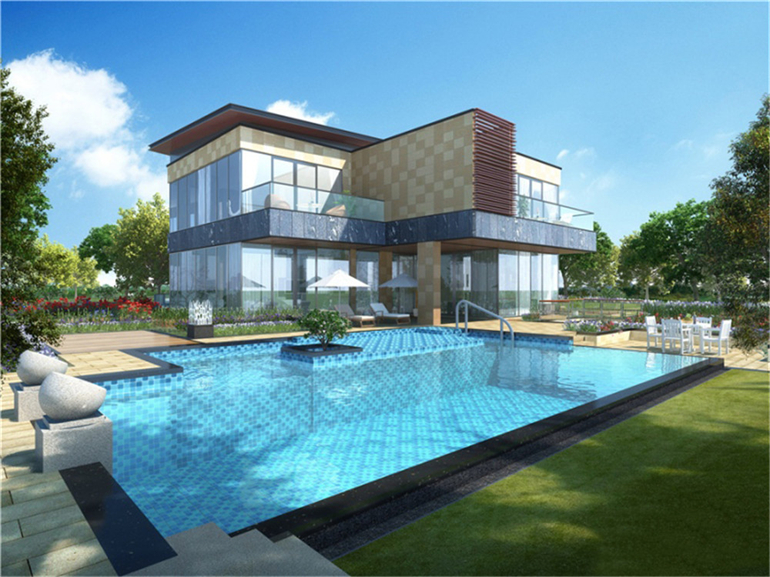 三亚海棠湾君御中国式传统庭院格局，有滨海别墅在售(图2)